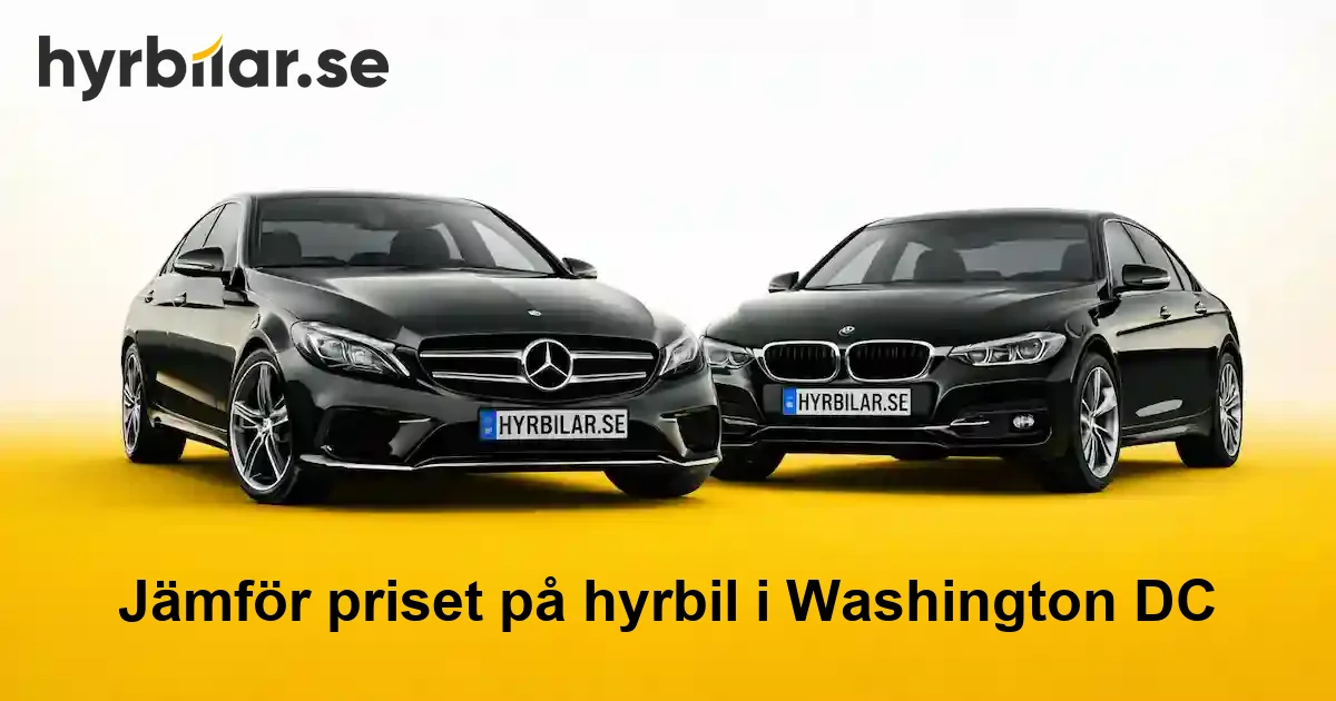 Hyrbil i USA - Washington DC – jämför priser